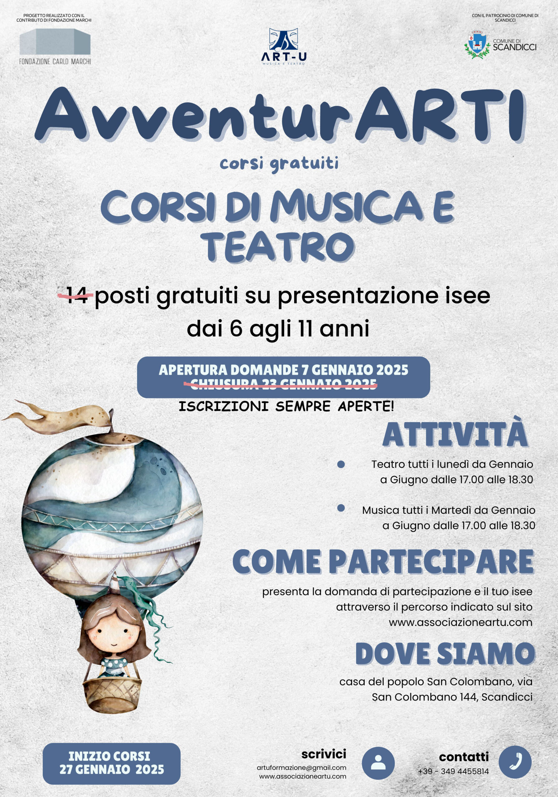 Manifesto del progetto AvventurARTI 2025